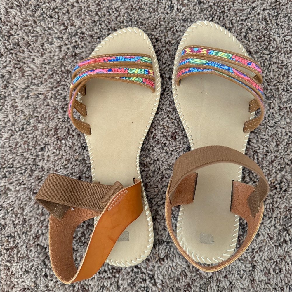 Mexican Colorful Strappy Sandals